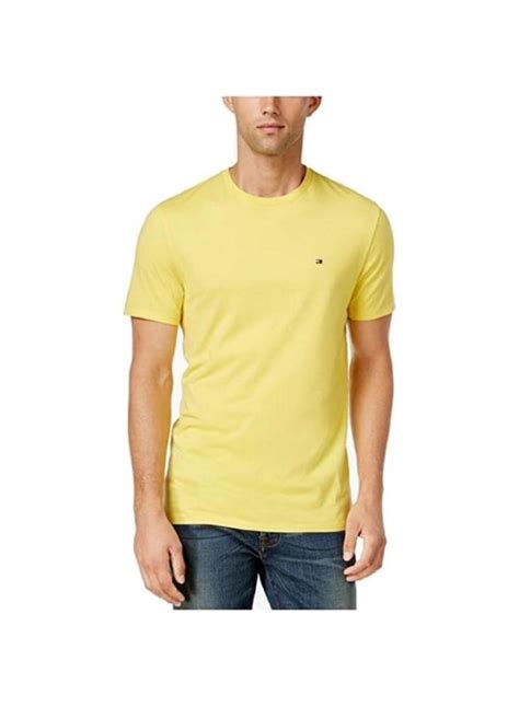 camiseta tommy hilfiger hombre amarilla